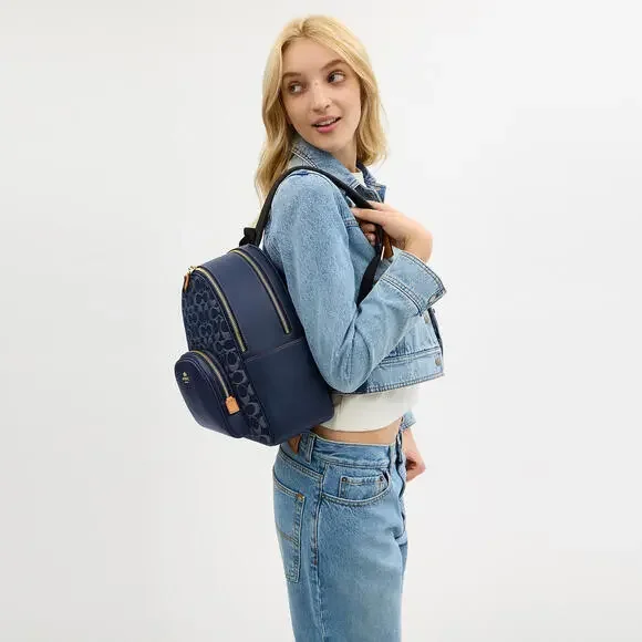 Court Backpack In Signature Denim - Picture 4 of 6